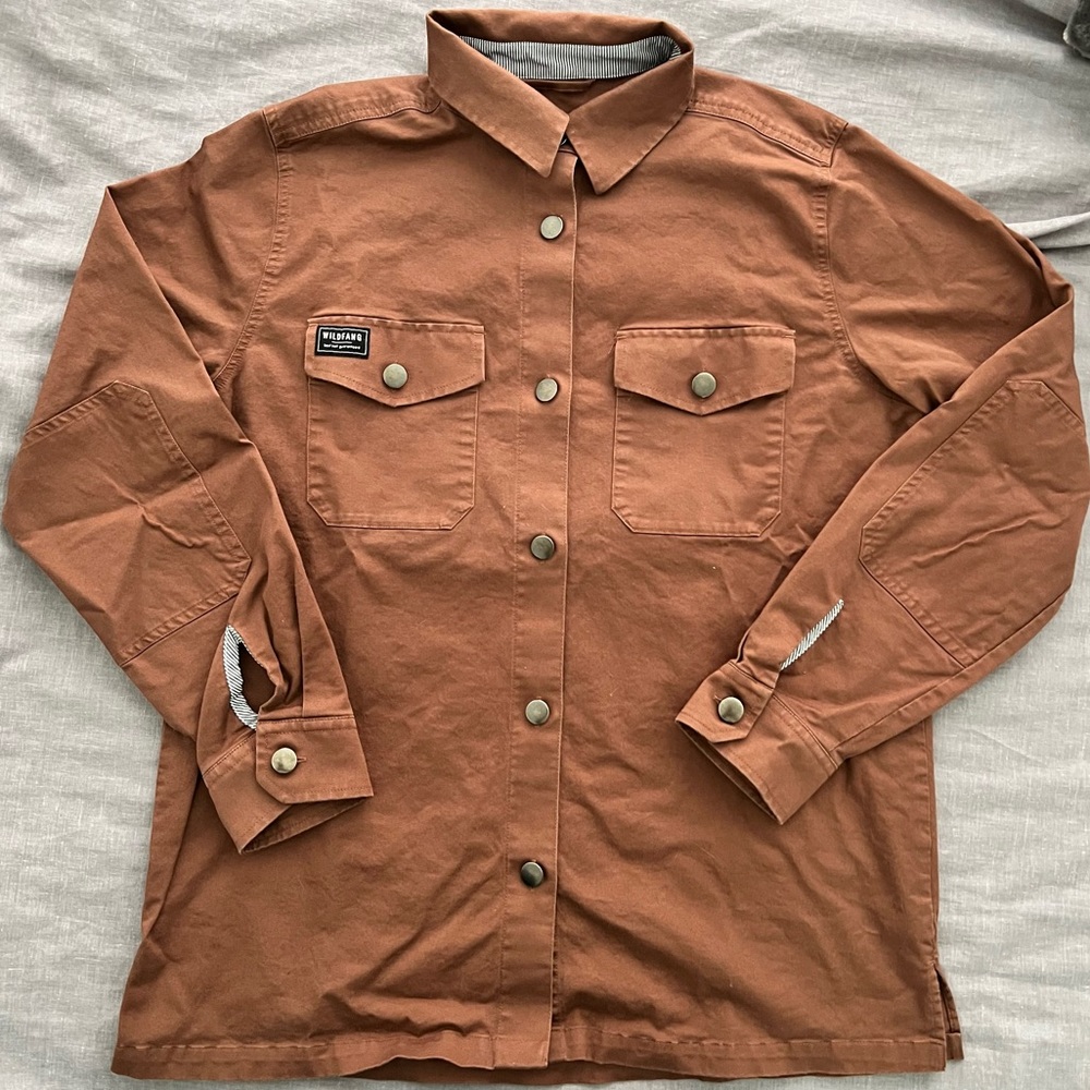 WILDFANG The Essential Shacket Tan Light Brown Adult Medium EUC